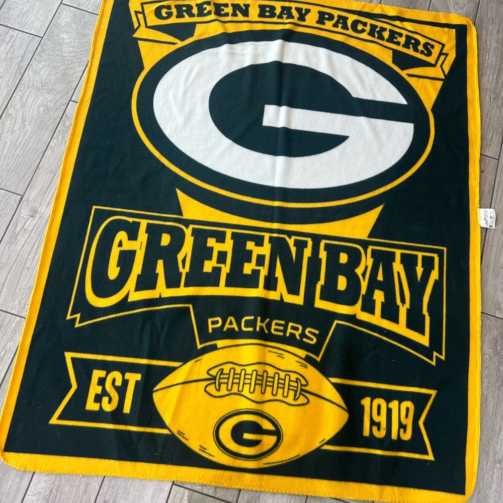 Northwest Green Bay Packers Blanket - Green and Yellow